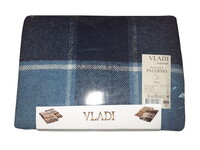 Плед Vladi Palermo 140х200 (SOFA белый-сер.гол-т.син) - фото 1