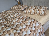 Комплект постельного белья Плетеные Сердечки Cotton 5D бежевый - фото 21