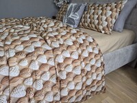 Комплект постельного белья Плетеные Сердечки Cotton 5D бежевый - фото 7