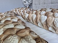 Комплект постільної білизни Плетені Сердечки Cotton 5D молочний - фото 11