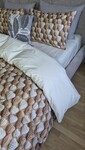 Комплект постільної білизни Плетені Сердечки Cotton 5D молочний - фото 8