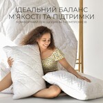 Подушка Air Dream Classic 70 x 70 см, два чохли з блискавкою, з принтом троянди, ТМ IDEIA - фото 17