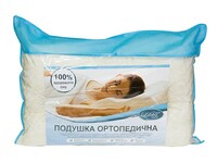 Ортопедическая подушка 50 x 70 см, антиаллергенное волокно, надежная поддержка шейных позвонков, ТМ Лелека Текстиль - фото 2