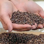 Подушка Болстер для йоги та медитації 46 x 25 x 10 см. з гречаним лушпинням, ТМ IDEIA - фото 5