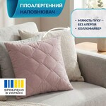 Декоративна подушка CUBE IDEIA, 45 x 45 см, пудра, світло-сіра - фото 14