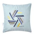 Подушка декоративна Rain з вишивкою ТМ IDEIA 50x50 см мята/Simplicity