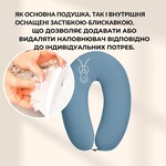 Подушка для сну та годування немовляти SeiDesign, 30 x 190 см, мякий трикотаж, наволочка з бавовни, колір мята - фото 8