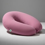 Подушка для вагітних та годування SeiDesign 30 x 190 см, трикотаж, гіпоалергенна, бавовняна наволочка на блискавці, пудра - фото 2