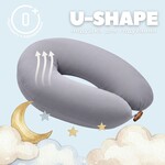 Подушка для вагітних та годування 30 x 190 см, сіра в горошок, ТM PAPAELLA - фото 16