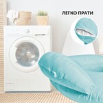 Подушка для годування диван, 60 x 70 x 16 см, для зручності мами, з блискавкою, ТМ Sei Design - фото 3