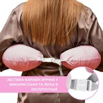 Подушка для годування диванчик 60 x 70 x 16 см бавовна антиалергенне волокно, для удобства мамы, с молнией смужка - фото 4