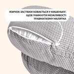 Подушка для годування диван 60 x 70 x 16 см бавовна антиалергенне волокно горошок сірий - фото 7