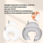 Подушка для годування диван 60 x 70 x 16 см бавовна антиалергенне волокно горошок сірий - фото 8