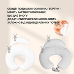 Подушка для годування диван 60 x 70 x 16 см бавовна антиалергенне волокно сіра - фото 8