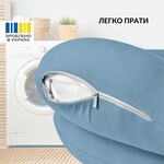 Подушка для годування диван, 60 x 70 x 16 см, для зручності мами, з блискавкою, м’ятна, ТМ Sei Design - фото 6