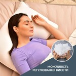 Подушка для сну Double Chamber двокамерна ТМ IDEIA 50 x 70 см св.сірий/біла - фото 8
