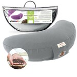 Подушка для медитації і йоги з гречаною лузгою ТМ IDEIA, 46 x 25 x 10 см т/сірий - фото 2