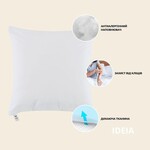 Подушка NORDIC CLASSIC 60x60 см IDEIA антиалергенне волокно білий - фото 4