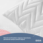 Подушка NORDIC COMFORT IDEIA 60 x 60 см чохол стьобаний антиалергенне волокно біла - фото 4
