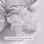 Подушка NORDIC COMFORT+ IDEIA 70 x 70 см чохол стьобаний з блискавкою антиалергенне волокно сіра - фото 5