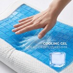 Подушка ортопедична CoolGel 60 x 40 x 11/9 см з охолоджуючим гелем та ефектом пам’яті, ТМ IDEIA - фото 13