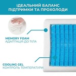 Подушка ортопедична CoolGel 60 x 40 x 11/9 см з охолоджуючим гелем та ефектом пам’яті, ТМ IDEIA - фото 25