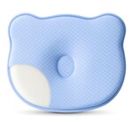 Подушка ортопедична дитяча BabyComfort 27 x 22 x 3 см, з ефектом пам’яті, блакитна у формі ведмедика, ТМ PAPAELLA - фото 19
