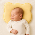 Подушка ортопедична дитяча BabyComfort 27 x 22 x 3 см, з ефектом пам’яті, жовта у формі ведмедика, ТМ PAPAELLA - фото 3