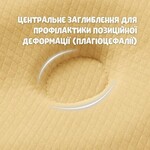 Подушка ортопедична дитяча BabyComfort 27 x 22 x 3 см, з ефектом пам’яті, жовта у формі ведмедика, ТМ PAPAELLA - фото 4