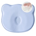 Подушка ортопедична дитяча BabyComfort 27 x 22 x 3 см, з ефектом пам’яті, блакитна у формі ведмедика, ТМ PAPAELLA - фото 2