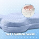 Подушка ортопедична дитяча BabyComfort 27 x 22 x 3 см, з ефектом пам’яті, блакитна у формі ведмедика, ТМ PAPAELLA - фото 3