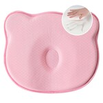 Подушка ортопедична дитяча BabyComfort 27 x 22 x 3 см, з ефектом памяті, рожева у формі ведмедика, ТМ PAPAELLA - фото 2