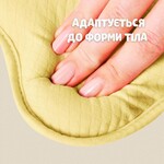 Подушка ортопедична дитяча BabyComfort 27 x 22 x 3 см, з ефектом пам’яті, жовта у формі ведмедика, ТМ PAPAELLA - фото 7