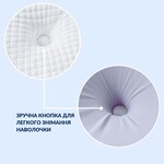 Подушка ортопедична ErgoSleep 61 x 34 x 12 см IDEIA анатомічна з ефектом памяті на боці, спині та животі, з наволочкою - фото 9