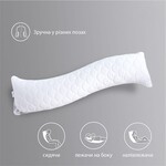 Подушка ортопедична з наволочкою для сну та відпочинку S-Form ТМ IDEIA 40 x 130 см антиалергенна з блискавкою - фото 10