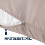 Подушка ортопедична з наволочкою для сну та відпочинку S-Form ТМ IDEIA 40 x 130 см антиалергенна з блискавкою - фото 31