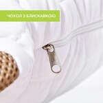 Подушка ортопедична Гречаний Комфорт 50 x 70 см з наволочкою, з валиком для підтримки шиї, ТМ IDEIA - фото 6