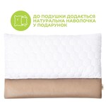 Подушка ортопедична Гречаний Комфорт 50 x 70 см з наволочкою, з валиком для підтримки шиї, ТМ IDEIA - фото 10