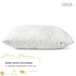 Подушка 50 x 70 см ПОПКОРН IDEIA, с кукурузным наполнителем, гипоаллергенная, белая - фото 4