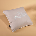 Подушка ROYAL з вишивкою ТМ IDEIA 45 x 45 см св.сірий - фото 2