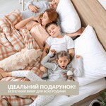 Подушка з наволочкою NORDIC+ 40 x 140 см., антиалергенна на блискавці, біло-сіра, ТМ IDEIA - фото 19