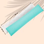 Подушка з наволочкою NORDIC+ для відпочинку та сну 40 x 140 см IDEIA з блискавкою антиалергенна біла горошок м’ята - фото 7