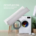 Подушка з наволочкою NORDIC+ 40 x 140 см., антиалергенна на блискавці, біло-сіра, ТМ IDEIA - фото 7