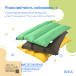 Подушка-трансформер для подорожей ТМ IDEIA 40 x 60 x 10 см жовтий - фото 5