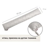 Декоративна подушка валик, 15 x 90 см, утеплювач для вікон та дверей, св. сіра, ТМ IDEIA - фото 4