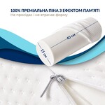 Подушка валик ErgoRoll 40 x 15 x 15 см для підтримки шиї, ортопедична, з ефектом пам’яті, ТМ IDEIA - фото 10
