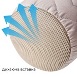Подушка валик NORDIC COMFORT 15 x 40 см. с воздухопроницаемой вставкой, бежевая, ТМ IDEIA - фото 21