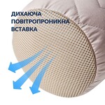 Подушка валик NORDIC COMFORT 15 x 40 см. с воздухопроницаемой вставкой, бежевая, ТМ IDEIA - фото 3