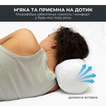Подушка валик NORDIC COMFORT ТМ IDEIA 15 x 40 см біла - фото 10