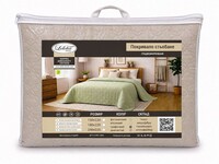 Покривало Лелека 180x220 см, стьобане, гладкофарбоване, Димчаста Перлина (sky) - фото 4